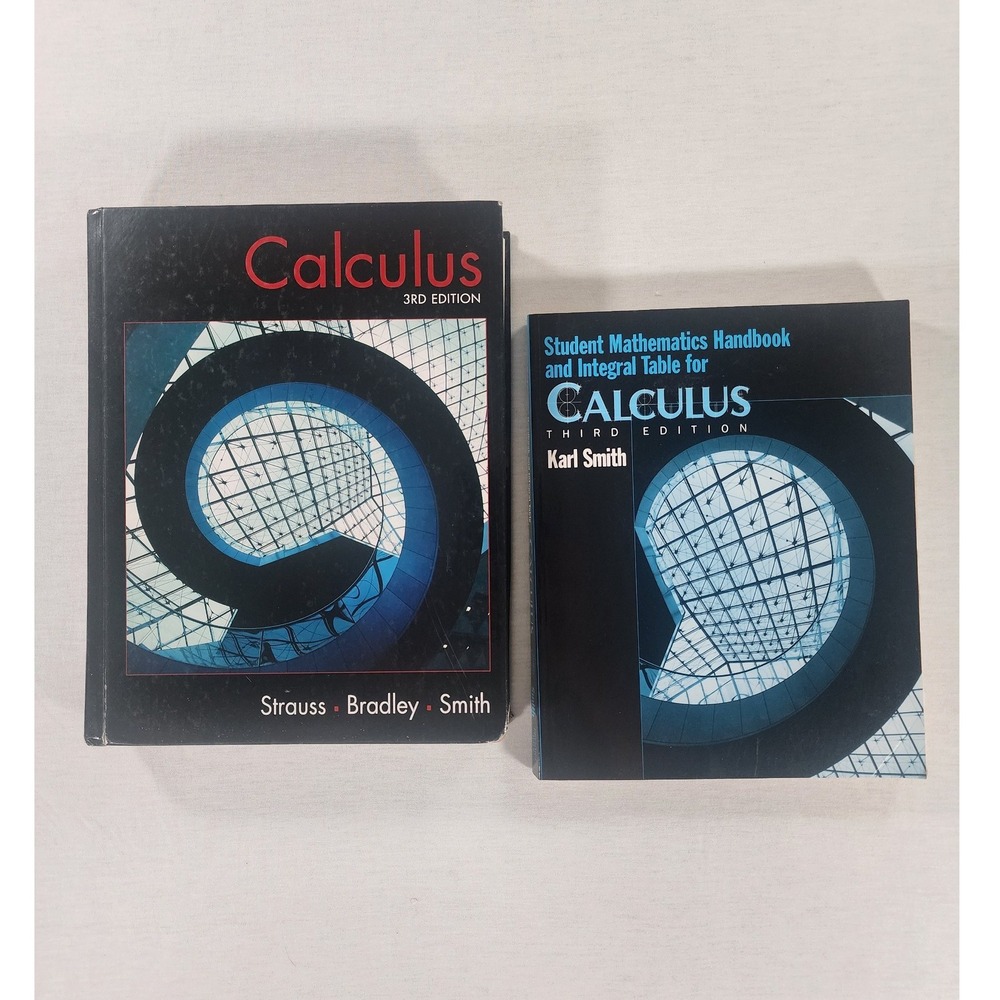 Prentice Hall Calculus 3rd Edition Strauss Bradley Smith Textbook & Handbook Set